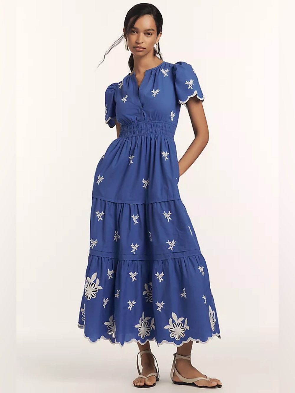 Anthropologie Embroidered Somerset Maxi Dress